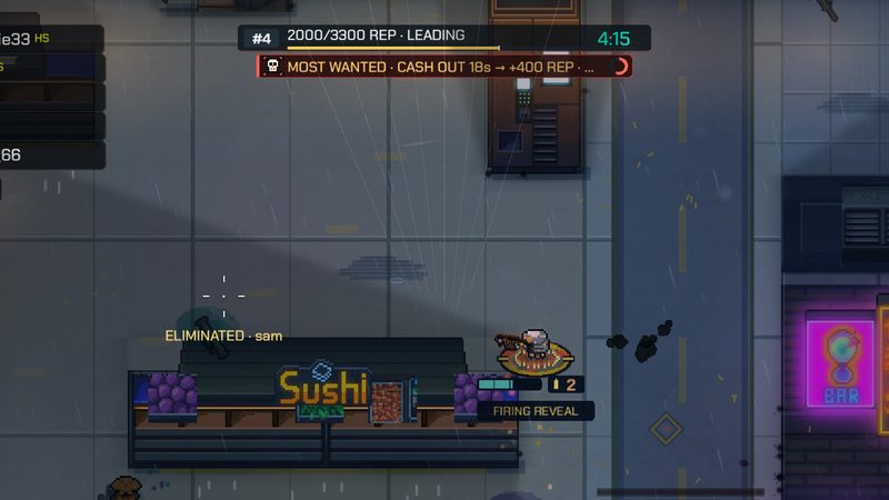 Bounty Run on Noodle Corner: the Most Wanted player cashing out